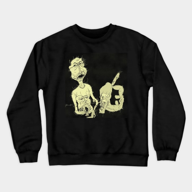 surreal and absurd line Crewneck Sweatshirt by omfardo